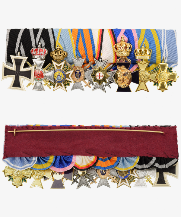 Order clasp Prussia RAO, Saxony St Heinrich, Bavaria Saint Michael, Schwarzburg Cross of Honor, Waldeck-Pyrmont